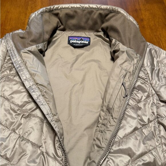 Patagonia Metallic Light brown Nano Puff Jacket, M - Picture 3 of 9